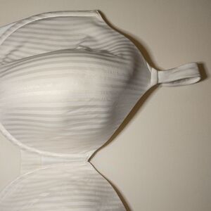 Playtex White Striped Bra. New Without Tags